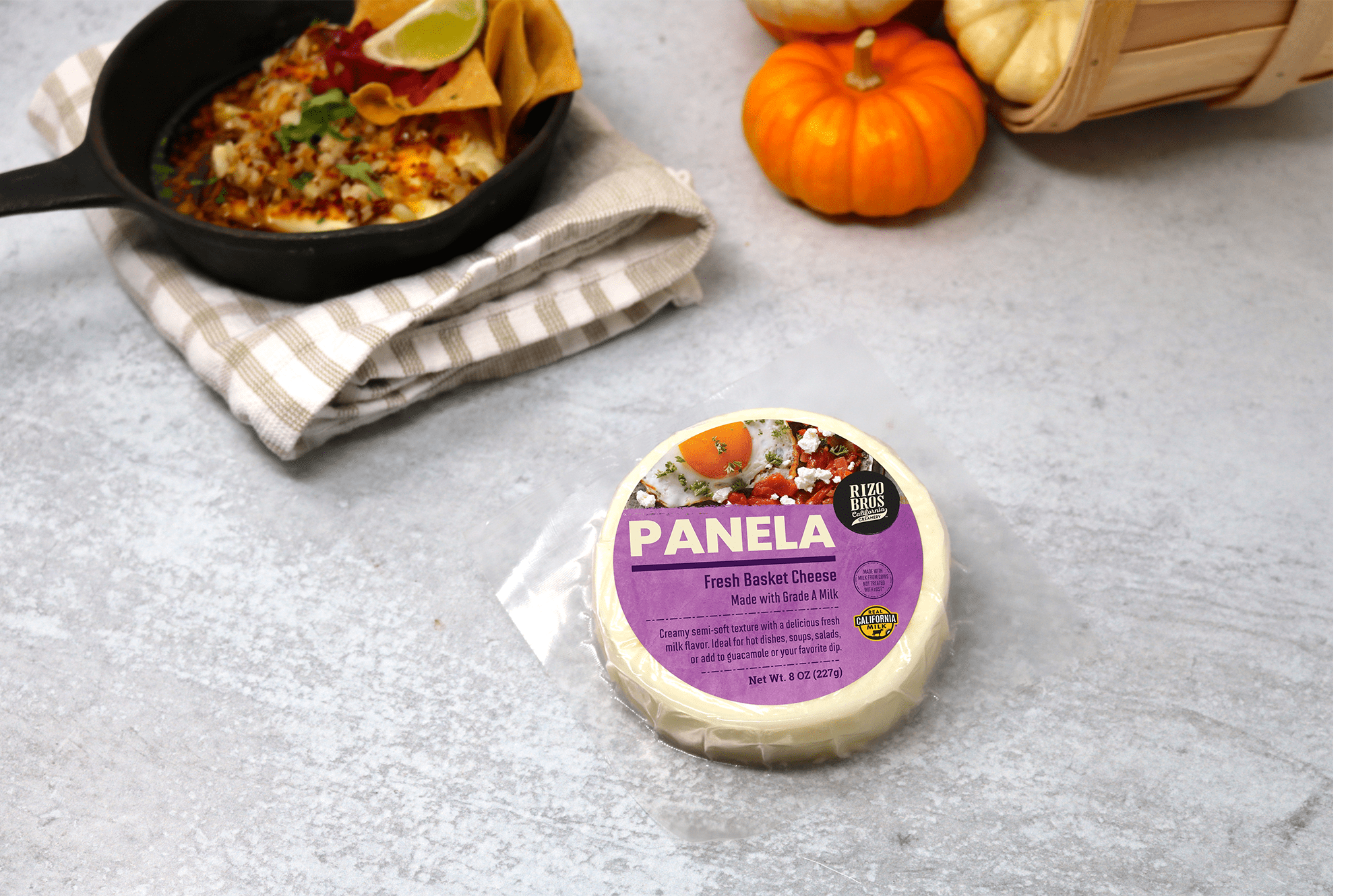 Baked Garlic Panela Cheese – Rizo Brothers California Creamery