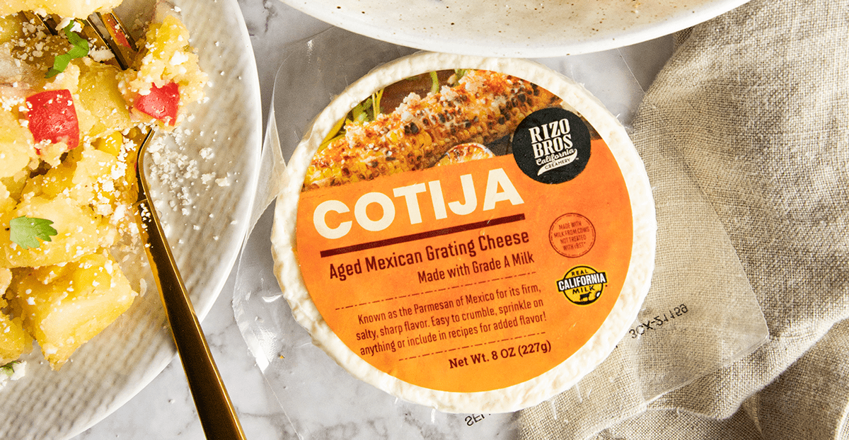 Mexican Potato Salad with Cotija Rizo Brothers California Creamery