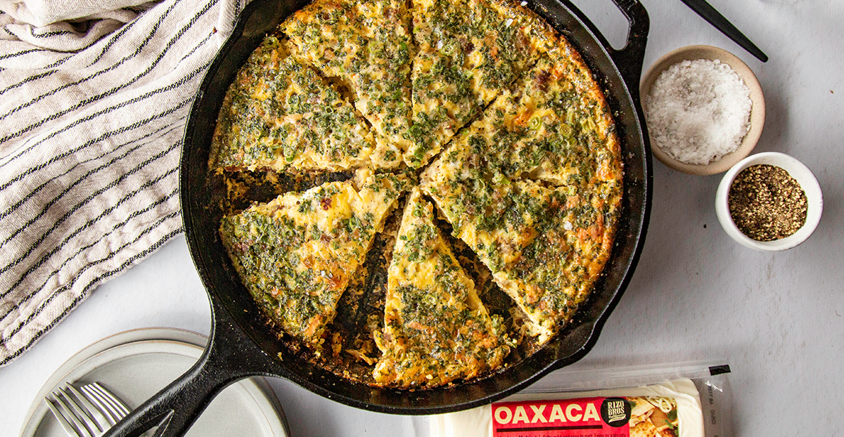 Sausage and Cheese Crustless Quiche Rizo Brothers California Creamery